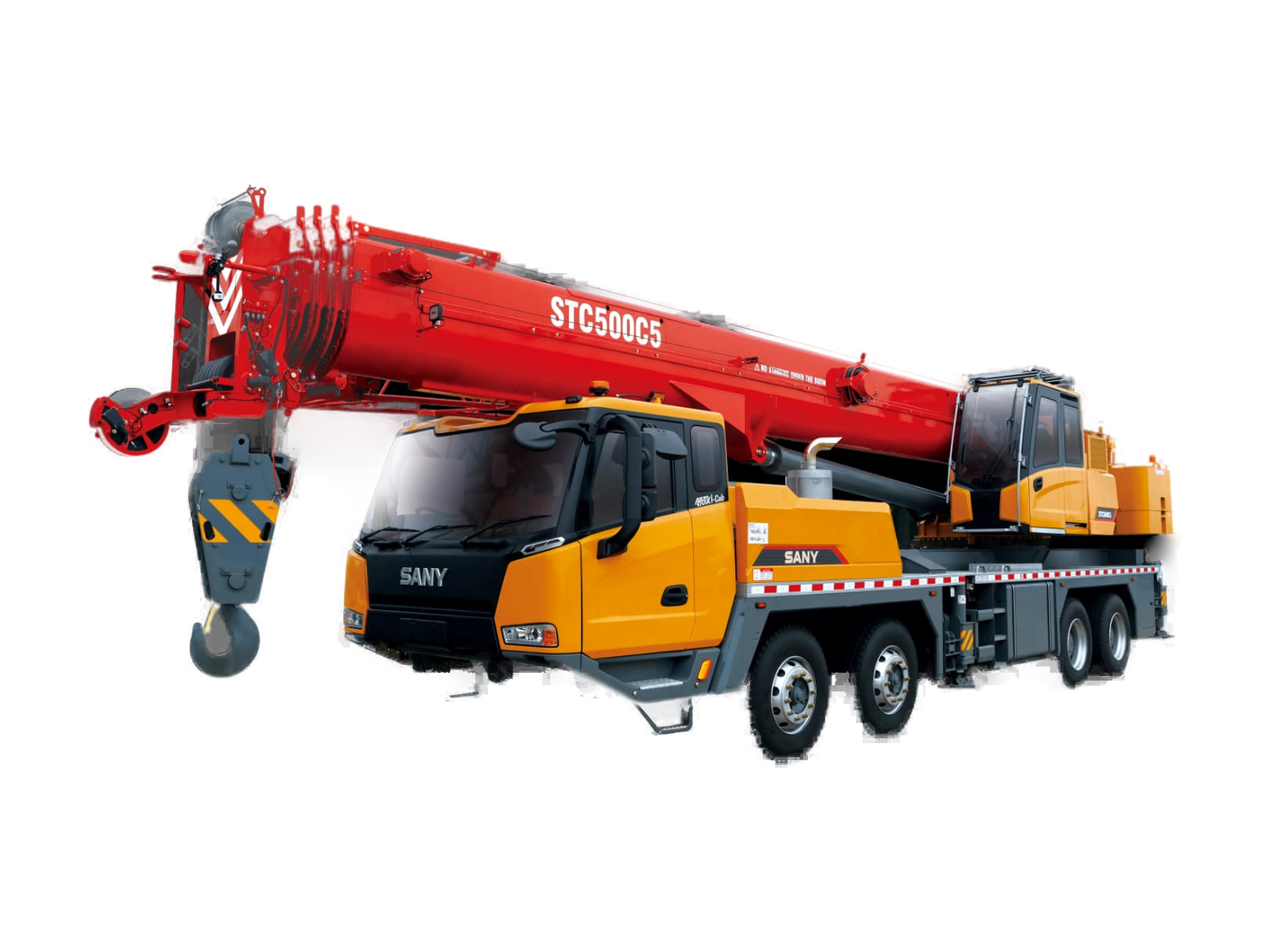 Grue mobile sur un chantier marocain